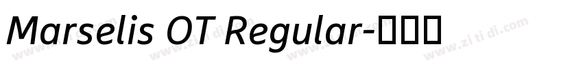 Marselis OT Regular字体转换